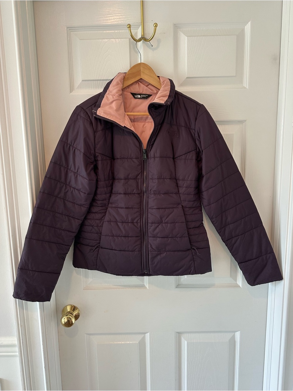 The North Face Harway Jacket Womens Small Purple Insulated Heatseeker Full Zip